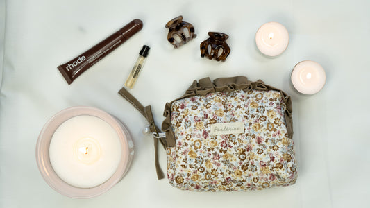 "Ochre Garden" mini Toiletry Bag