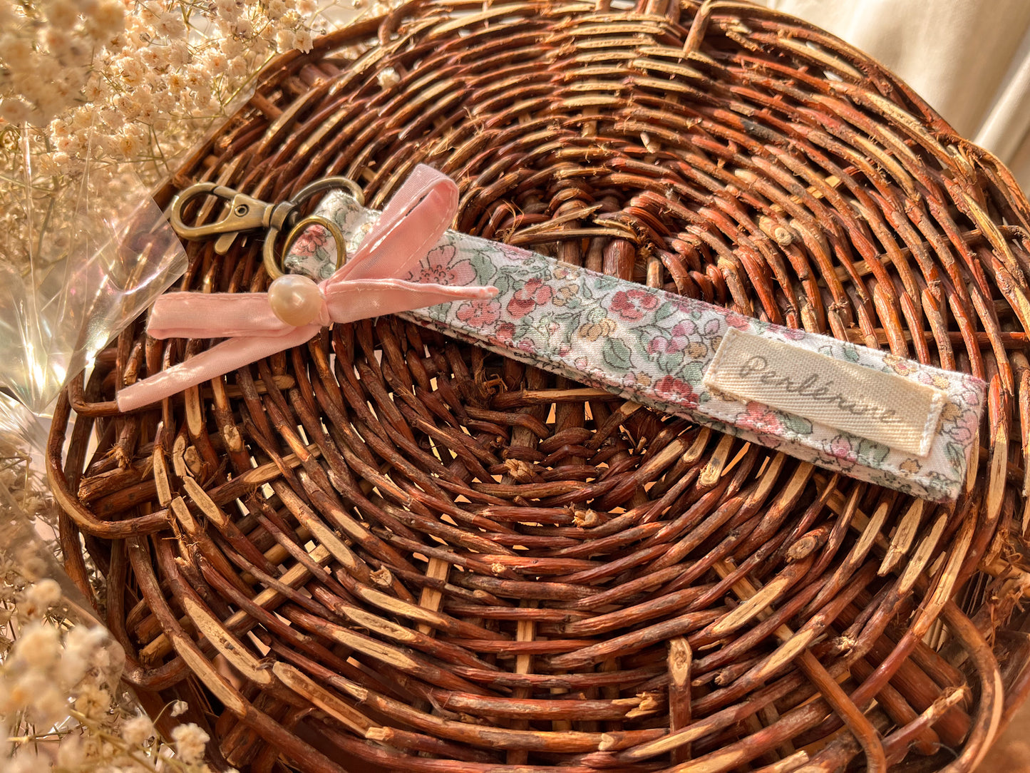 "Pink Garden" Keychain